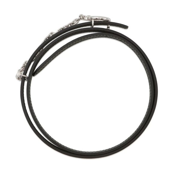 HERMES Carrousel Belt Size 75 Swift Leather/Epsom Mauve pale/Vert Maki - Picture 9 of 13